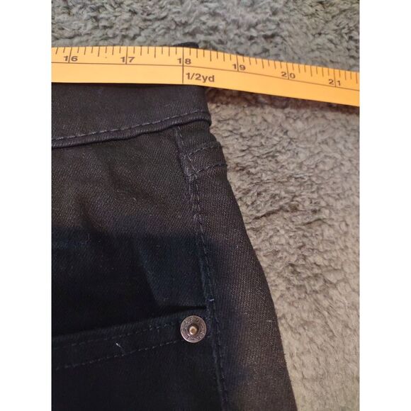 Levis Jeans Mens 36x29 Black 505 Regular Straight American Dark Wash Denim - Picture 5 of 8